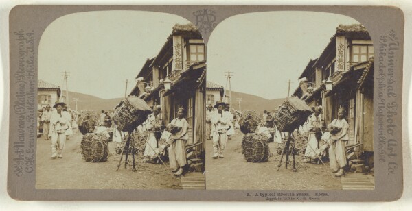 Carleton H. Graves, A typical street in Fusan. Korea.