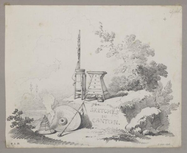 George Chinnery, Chinese barber's apparatus