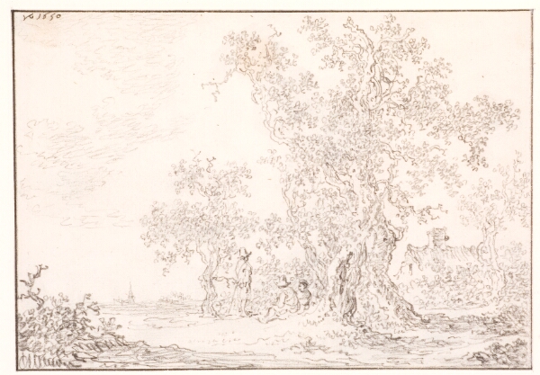 Jan Josefsz van Goyen, Landskab med en stor gammel eg