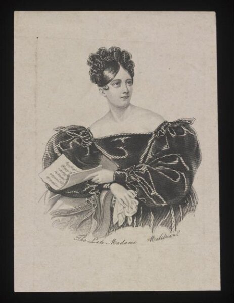 Unknown, The Late Madame Malibran