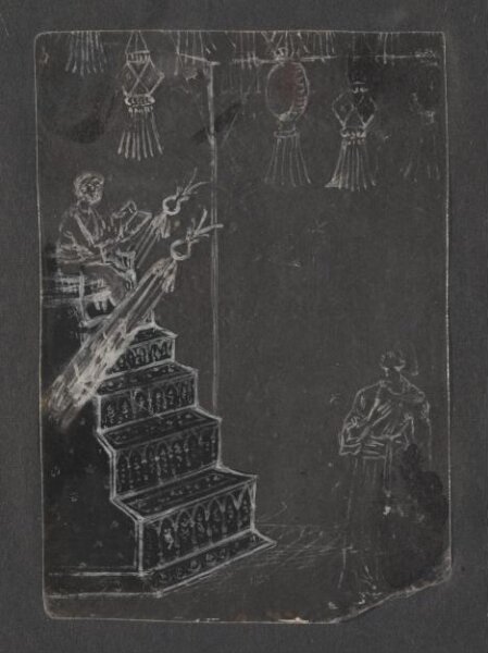 Unknown, One of forty-five drawings of Muharram scenes, occupations, festivals and ceremonies.