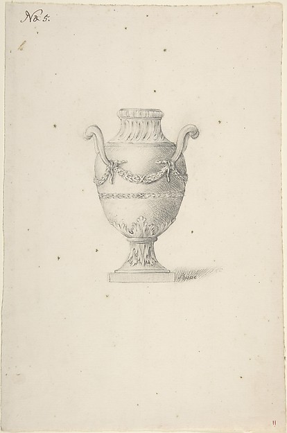 Anonymous, French, 18th century, Design for an Urn