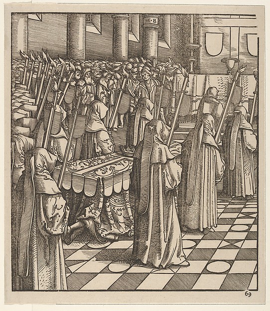 Hans Burgkmair, The King of Feuereisen and His Only Daughter, from Der Weisskunig