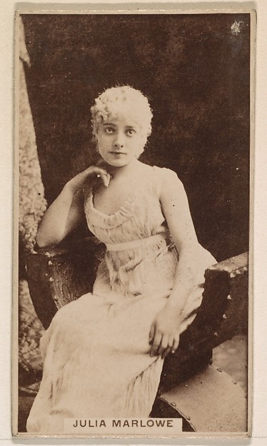 Kinney Brothers Tobacco Company, Julia Marlow, from the Actresses series (N245) issued by Kinney Brothers to promote Sweet Caporal Cigarettes