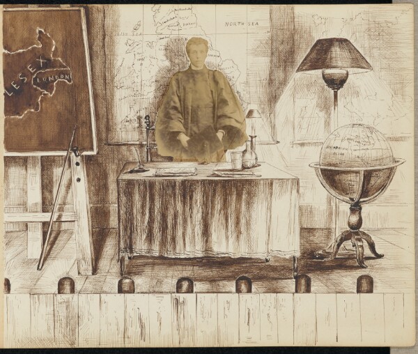 Unknown, [Young man teaching geography]