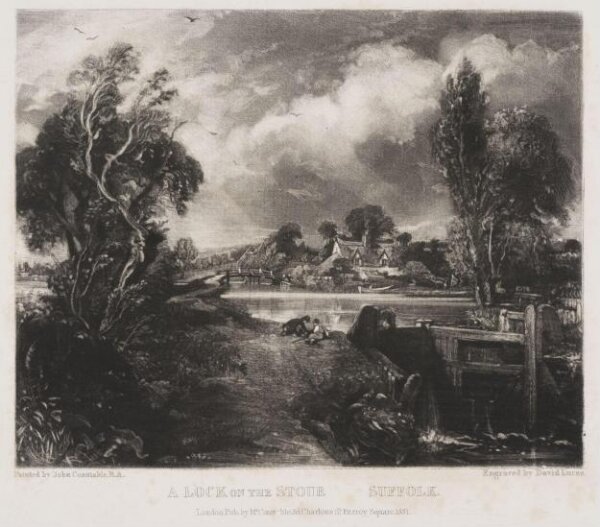 Constable, John RA, A LOCK ON THE STOUR SUFFOLK