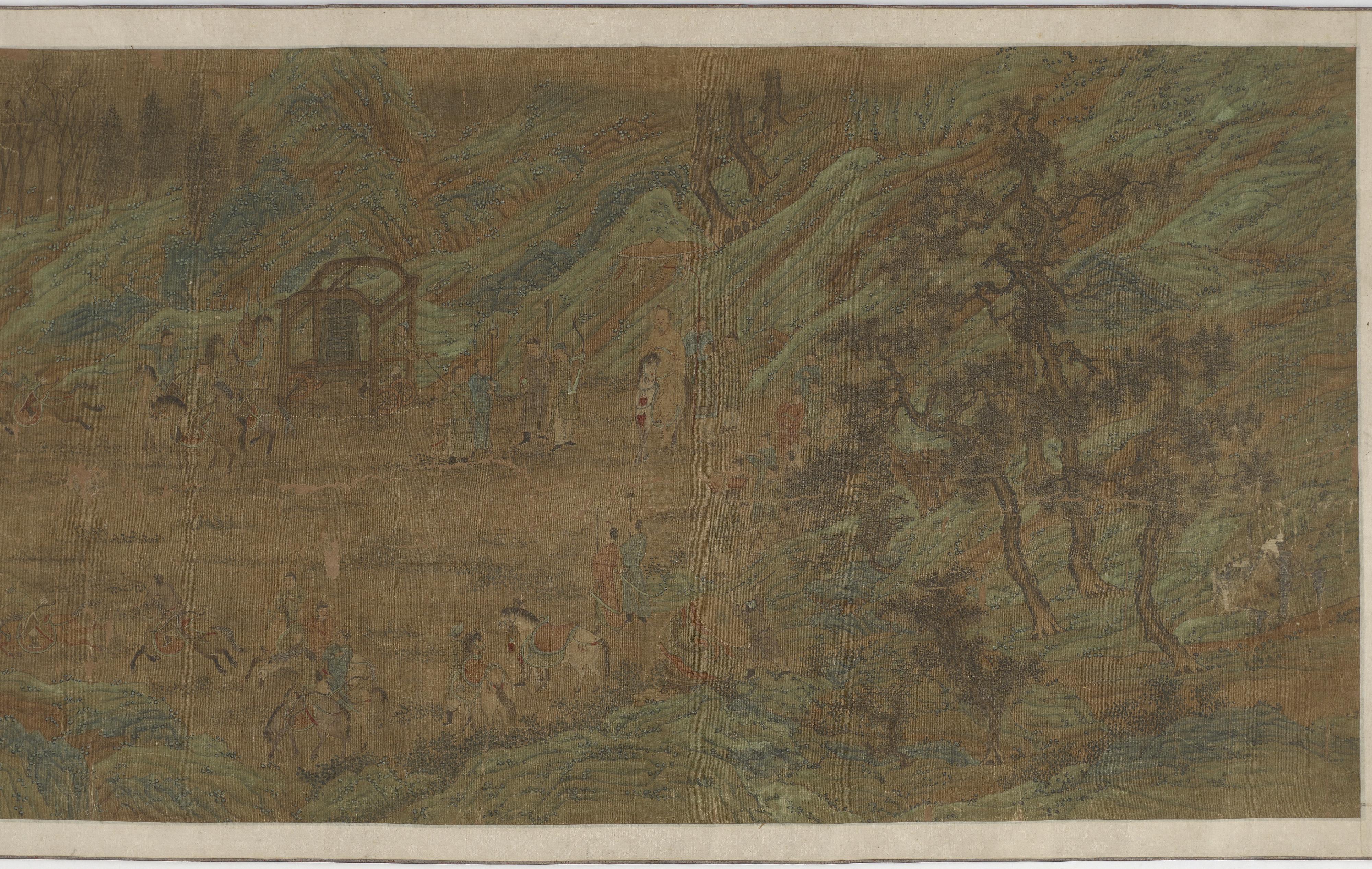 Formerly attributed to Zhao Mengfu, An imperial hunt