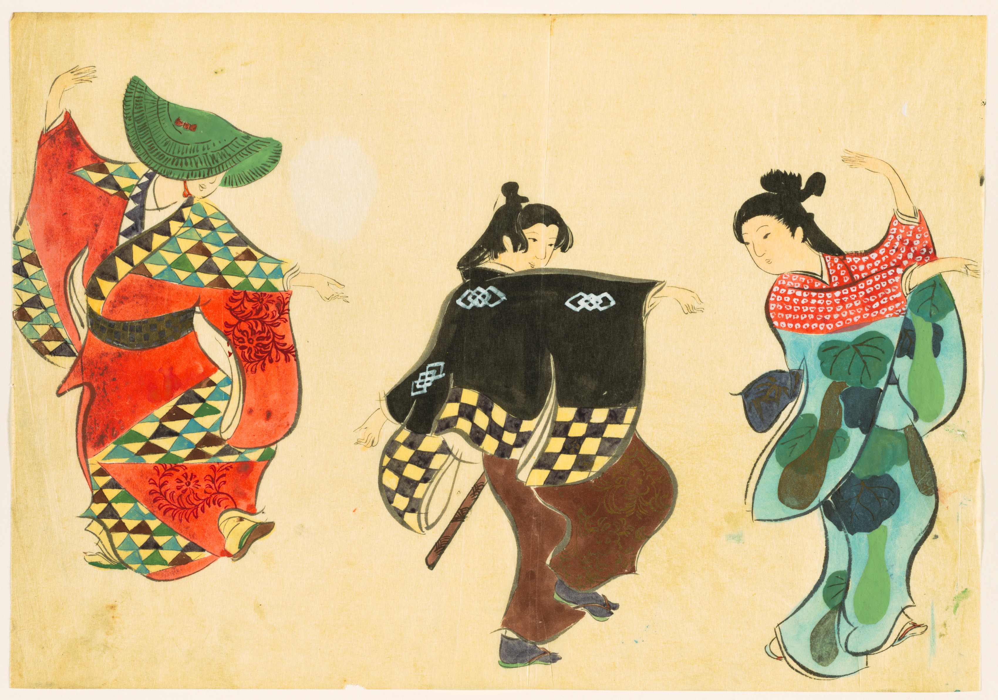 Kamisaka Sekka, Flowers of a Hundred Worlds (Momoyogusa): Dancing (Odori)