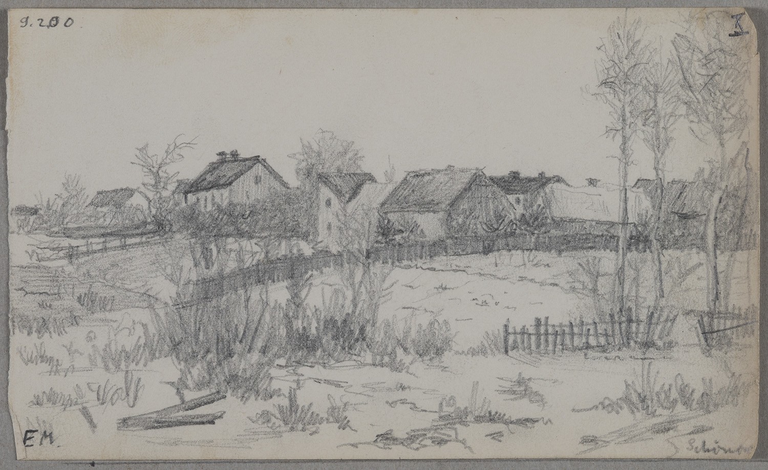 Ernst Morgenstern, Berlin-Zehlendorf: Schönow (Skizzenbuch Ernst Morgenstern, Beilage)