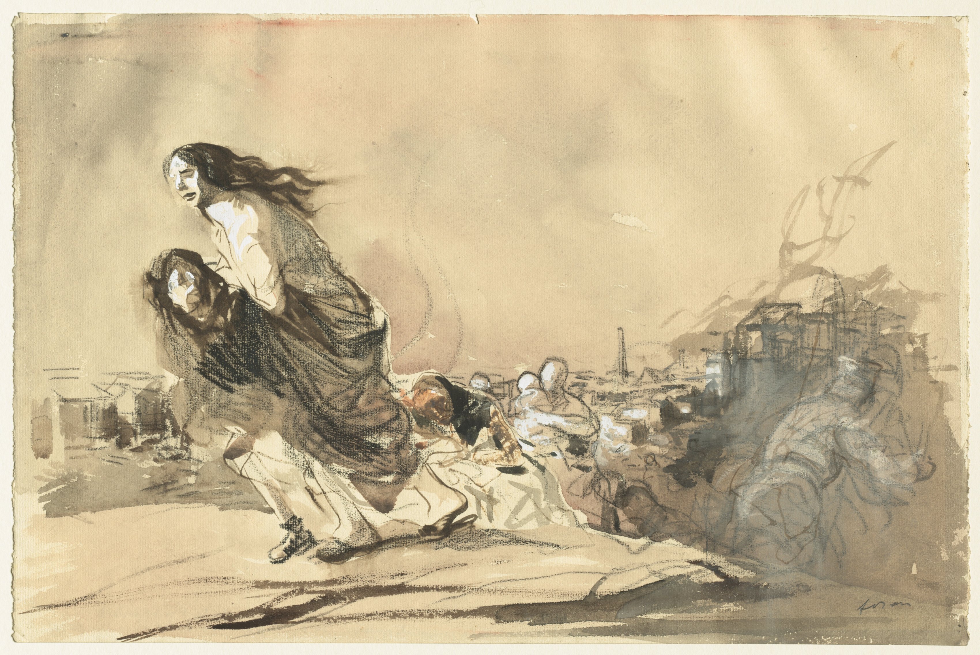 Jean Louis Forain, "The German troups received the formal order to spare private property"