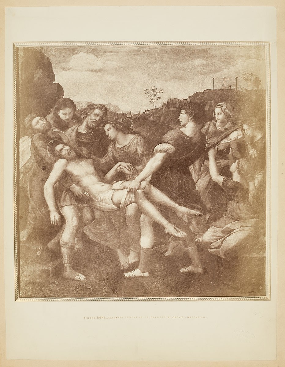 Fratelli Alinari, Raffaello Sanzio: Kreuzabnahme, Galleria Borghese, Rom