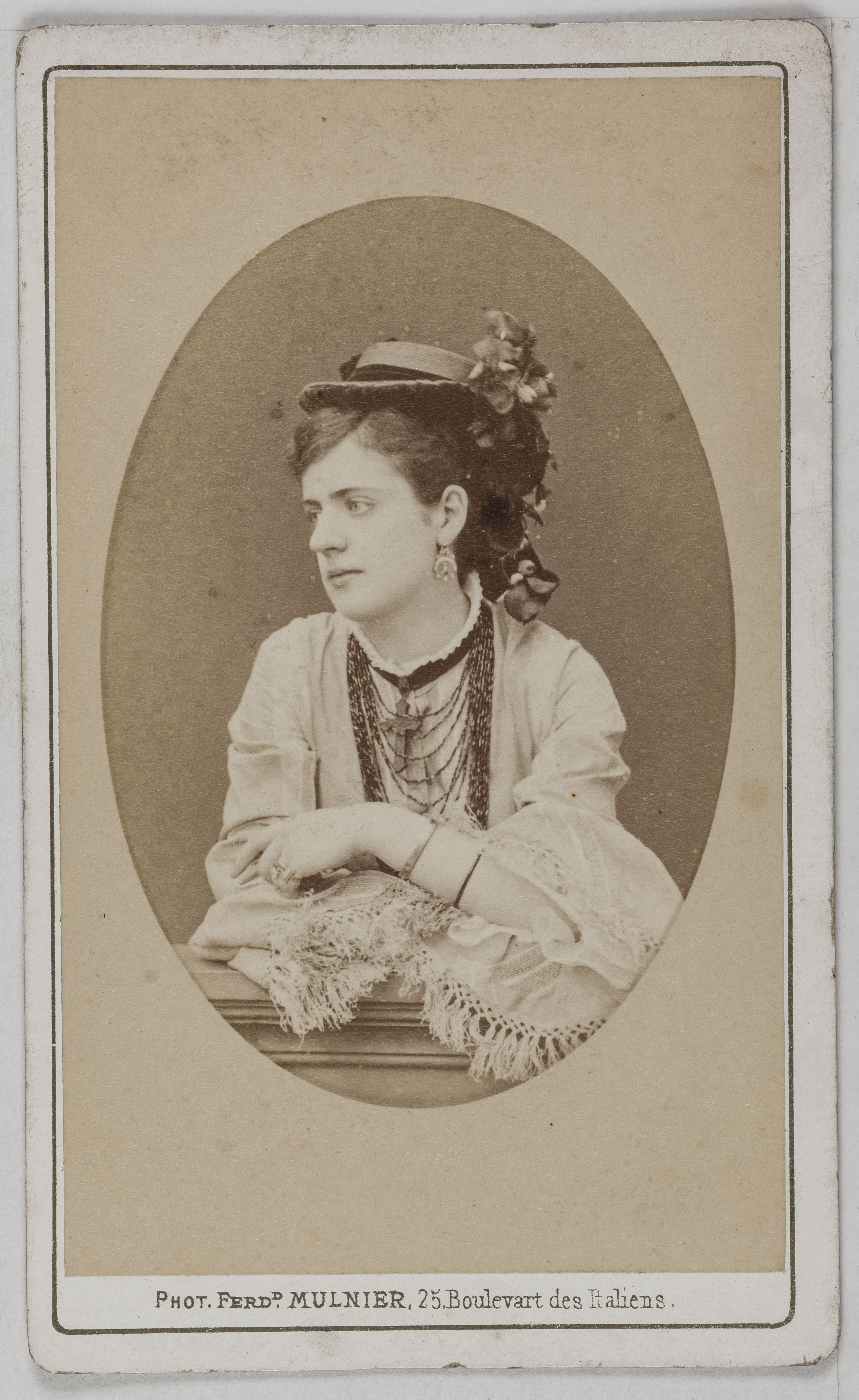 Ferdinand Mulnier, Portrait de Marie Karl (Amélie Jeanne Jaime, dite), (actrice), (fille de Théodore Barrière)