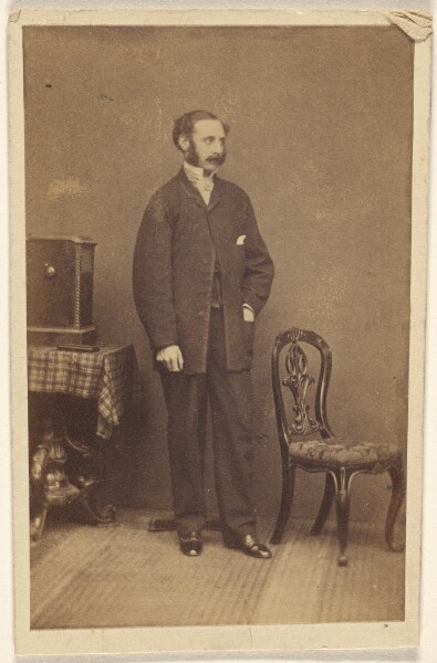 Unknown, [Unidentified man with moustache & muttonchops, standing]
