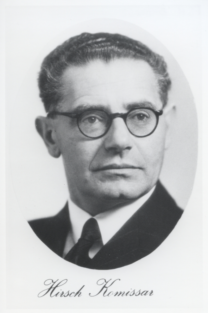 Unknown artist, Portrettbilde av Hirsch Komissar (f. 1887 i Hviterussland, d. 1942). Kjøpmann, bosatt i Trondheim. Han var blant de ti "sonofrene" som ble skutt i Falstadskogen 7. oktober 1942.