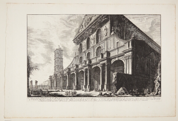 Giovanni Battista Piranesi, Udsigt mod kirken San Paolo fuori le Mura, Rom