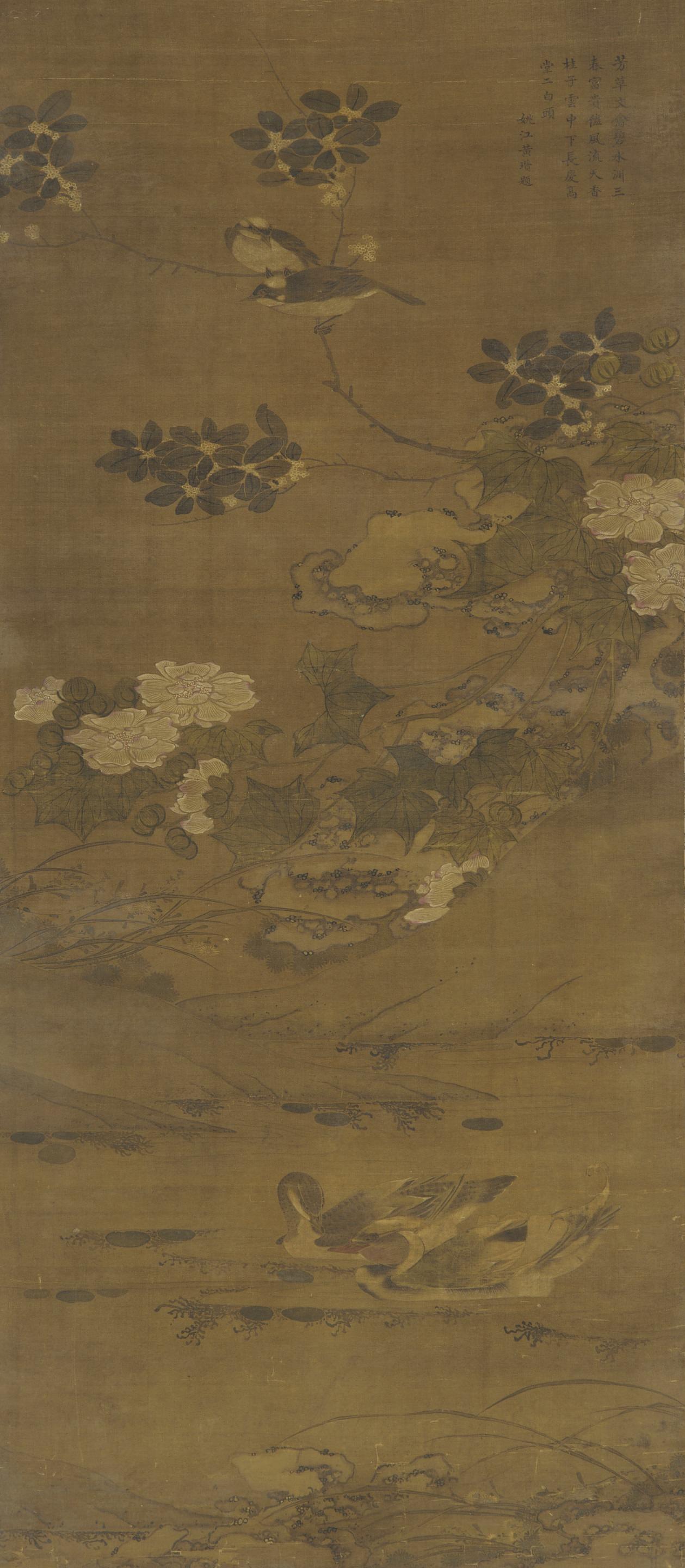 Formerly attributed to Li Di, Flowers, ducks, and other birds