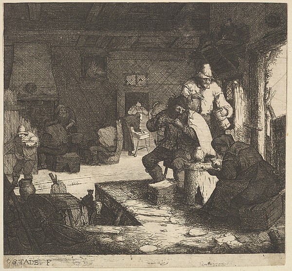 Adriaen van Ostade, Smokers at the Inn