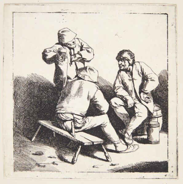 Cornelis Pietersz Bega, Tre drikkende mænd