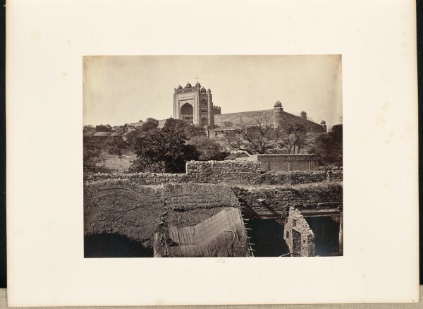 Samuel Bourne, Futtypore Sikri; The Great Gate, Distant View from the Southeast