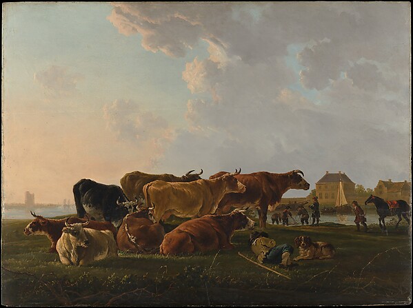 Jacob van Strij, Landscape with Cattle