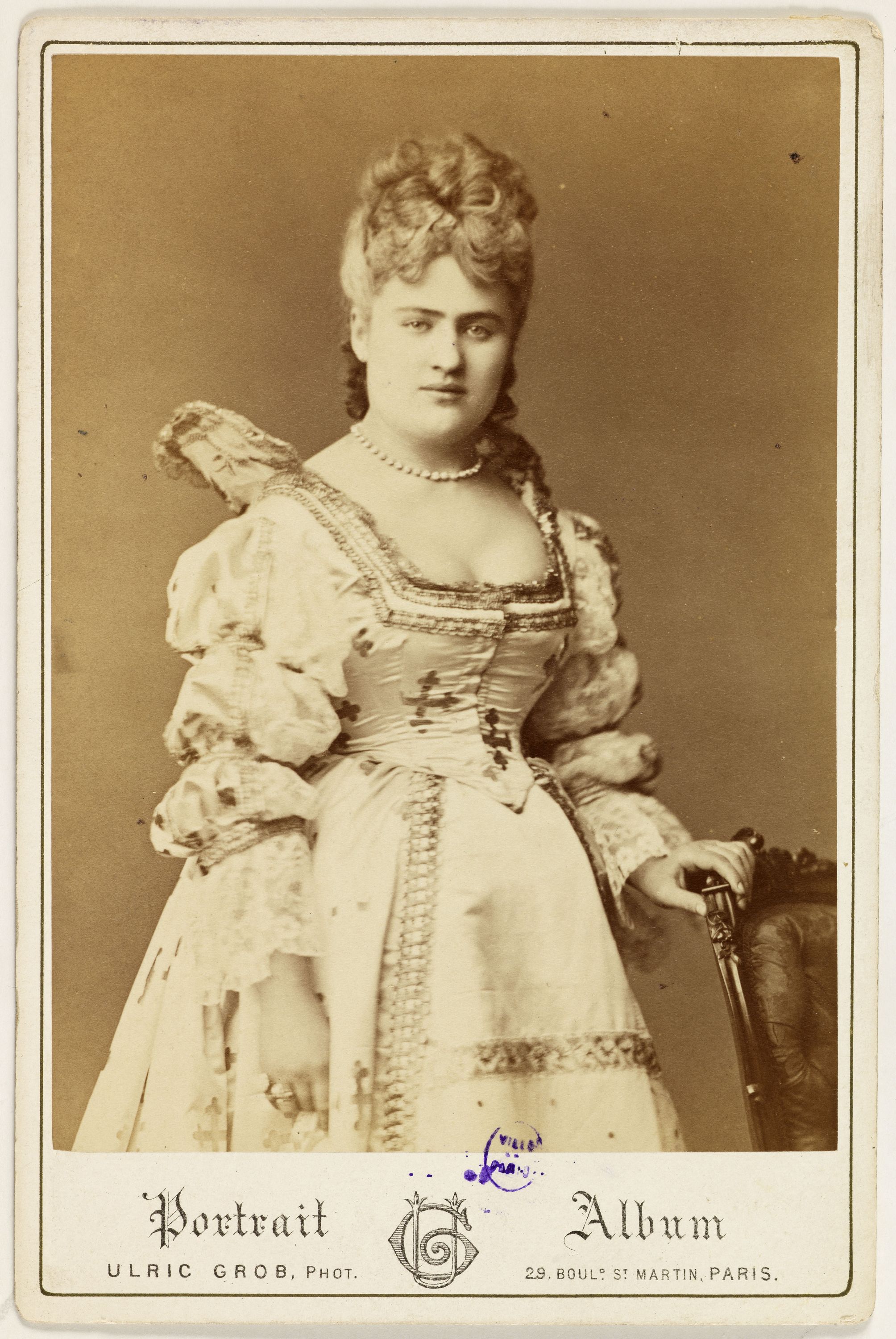 Ulric Grob, Portrait d'Angèle, épouse Albert Lambert, actrice