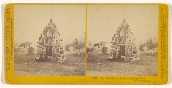 Carleton Watkins, Petrified Grotto at the Calistoga Hotel, Napa County, Cal.