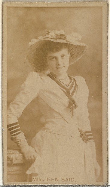 W. Duke, Sons & Co., Mlle. Ben Said, from the Actors and Actresses series (N145-8) issued by Duke Sons & Co. to promote Duke Cigarettes