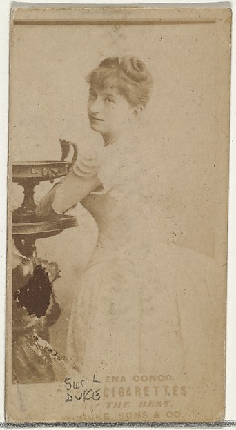 W. Duke, Sons & Co., Card Number 545, Lena Congo, from the Actors and Actresses series (N145-3) issued by Duke Sons & Co. to promote Cross Cut Cigarettes