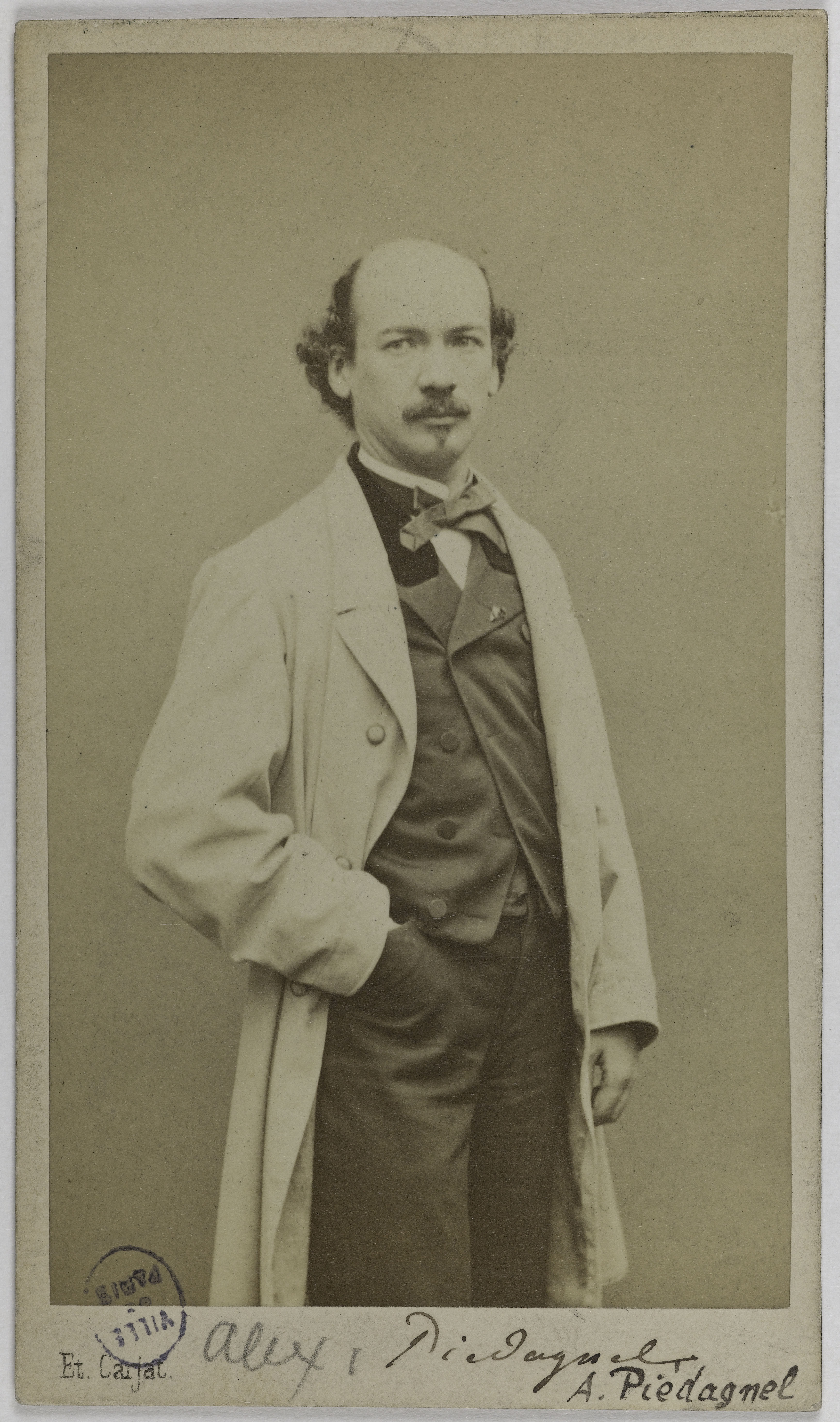 Carjat & Cie, Portrait d'Alexandre Piedagnel, (dit Henri Vernon (?)), (1831-1903), (écrivain, journaliste)