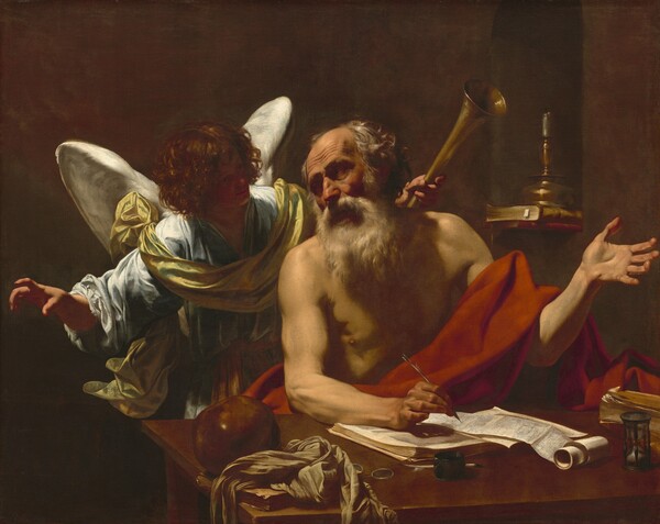 Simon Vouet, Saint Jerome and the Angel