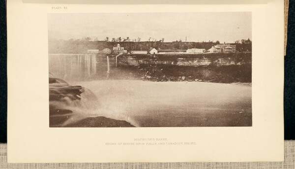 George Barker, Brink of Horse Shoe Falls and Canadan Shore, seen from Goat Island