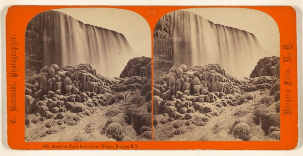 Charles Bierstadt, American Falls from below. Winter, Niagara N.Y.