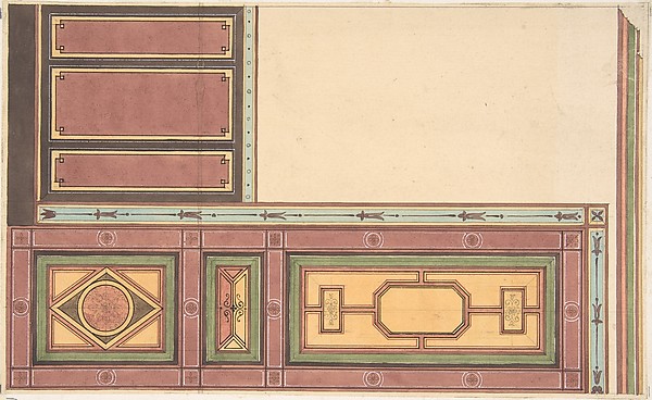 Jules-Edmond-Charles Lachaise, Pompeiian Design for Paneling