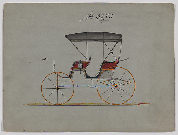 Brewster & Co., Design for Extension Top Park Phaeton, no. 3883