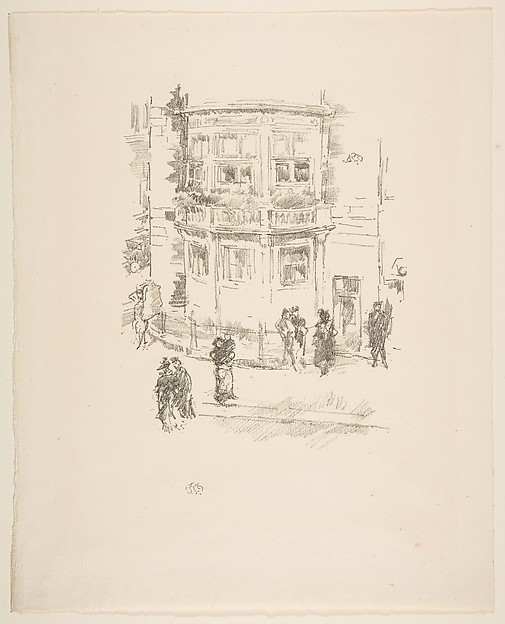 James McNeill Whistler, The Manager's Window, Gaiety Theatre
