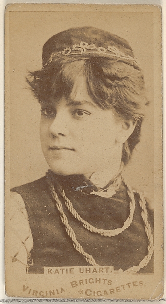 Allen & Ginter, Katie Uhart, from the Actors and Actresses series (N45, Type 1) for Virginia Brights Cigarettes