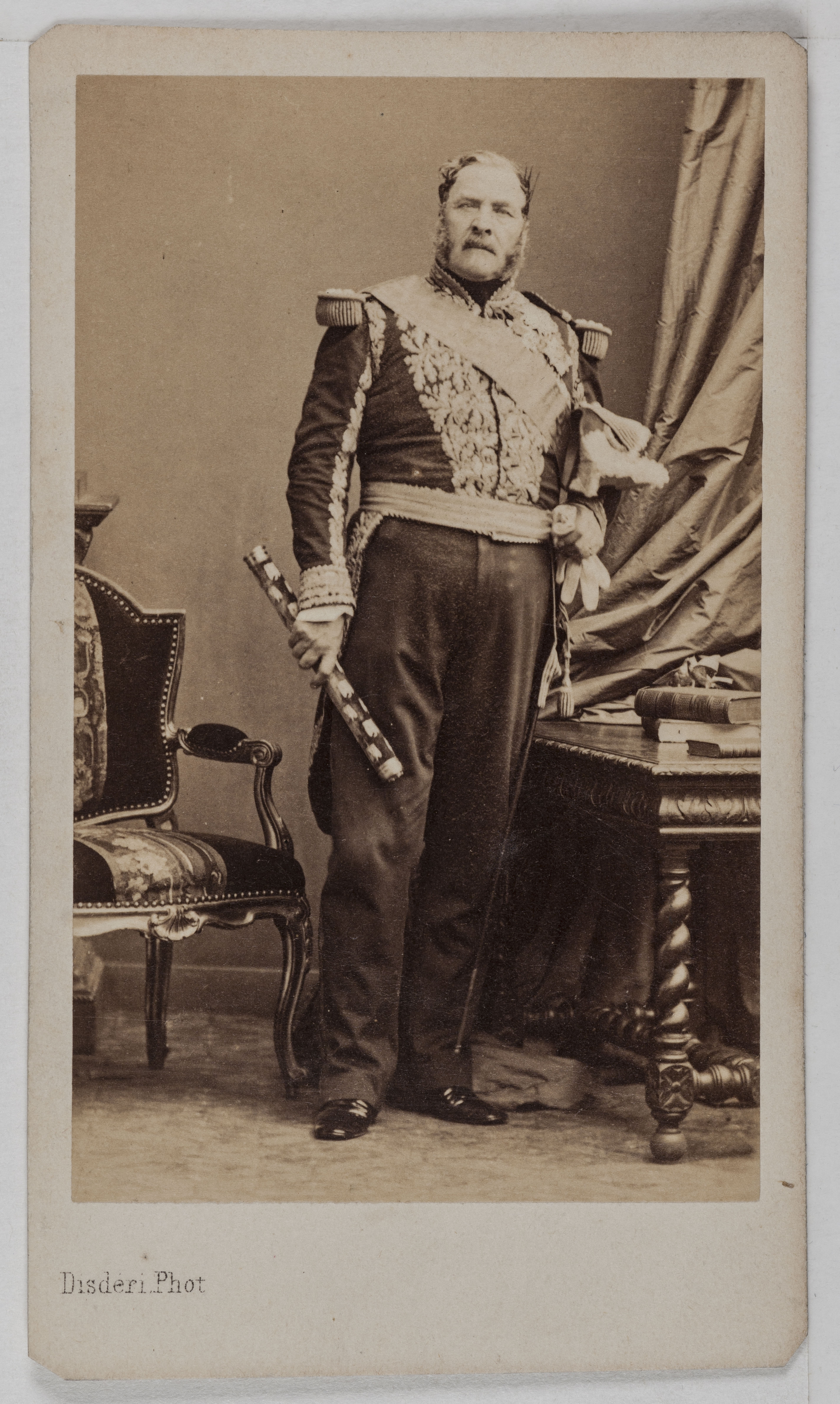 André-Adolphe-Eugène Disdéri, Portrait de Magnan Bernard Pierre, (1791-1865), (Maréchal de France, sénateur)