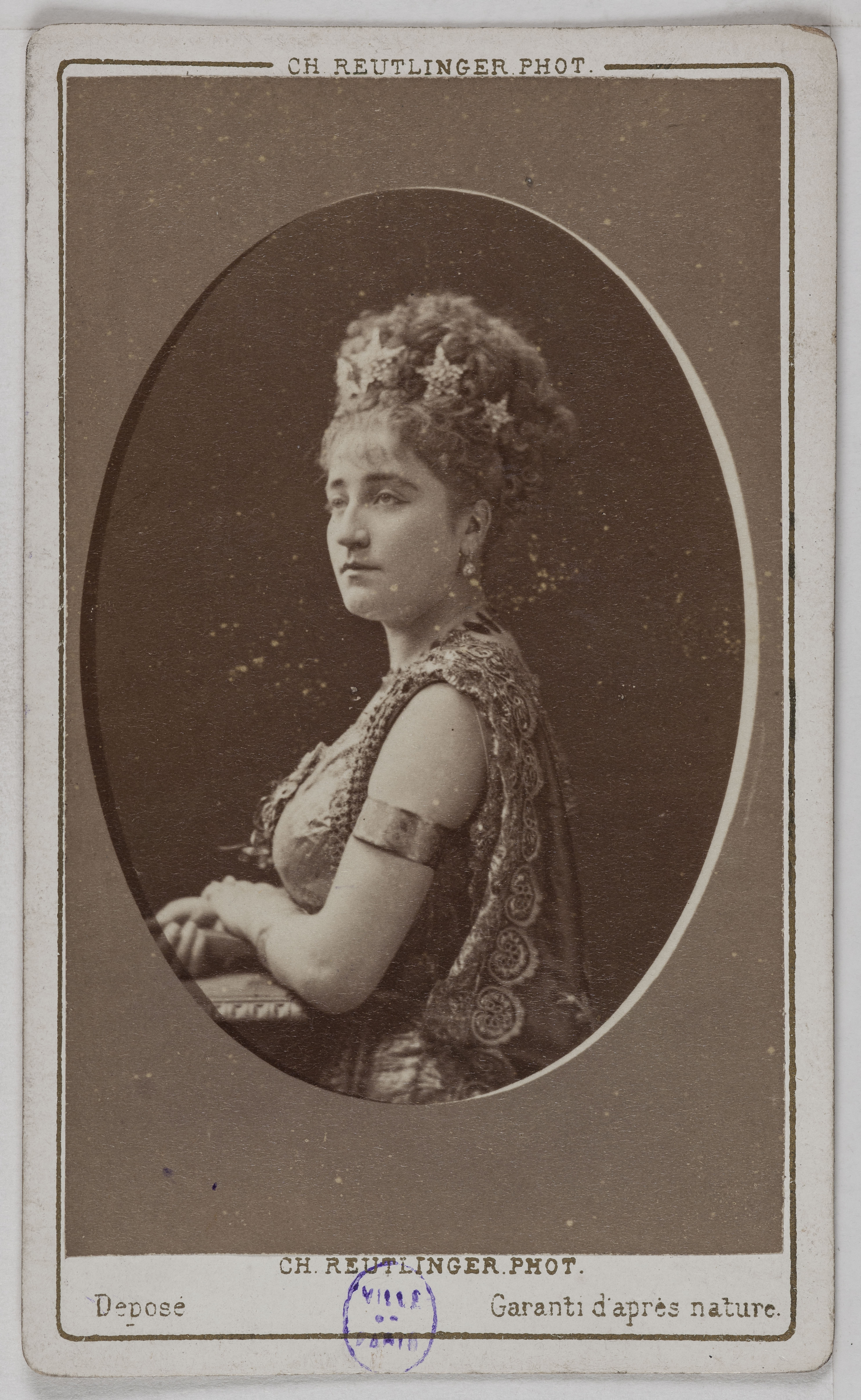 Charles Reutlinger, Portrait de Marchal Adrienne, (actrice)