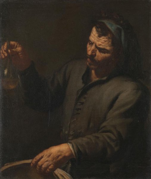 Antonio Zanchi, Man with Urine Bottle in his Hand