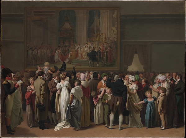 Louis Léopold Boilly, The Public Viewing David's "Coronation" at the Louvre