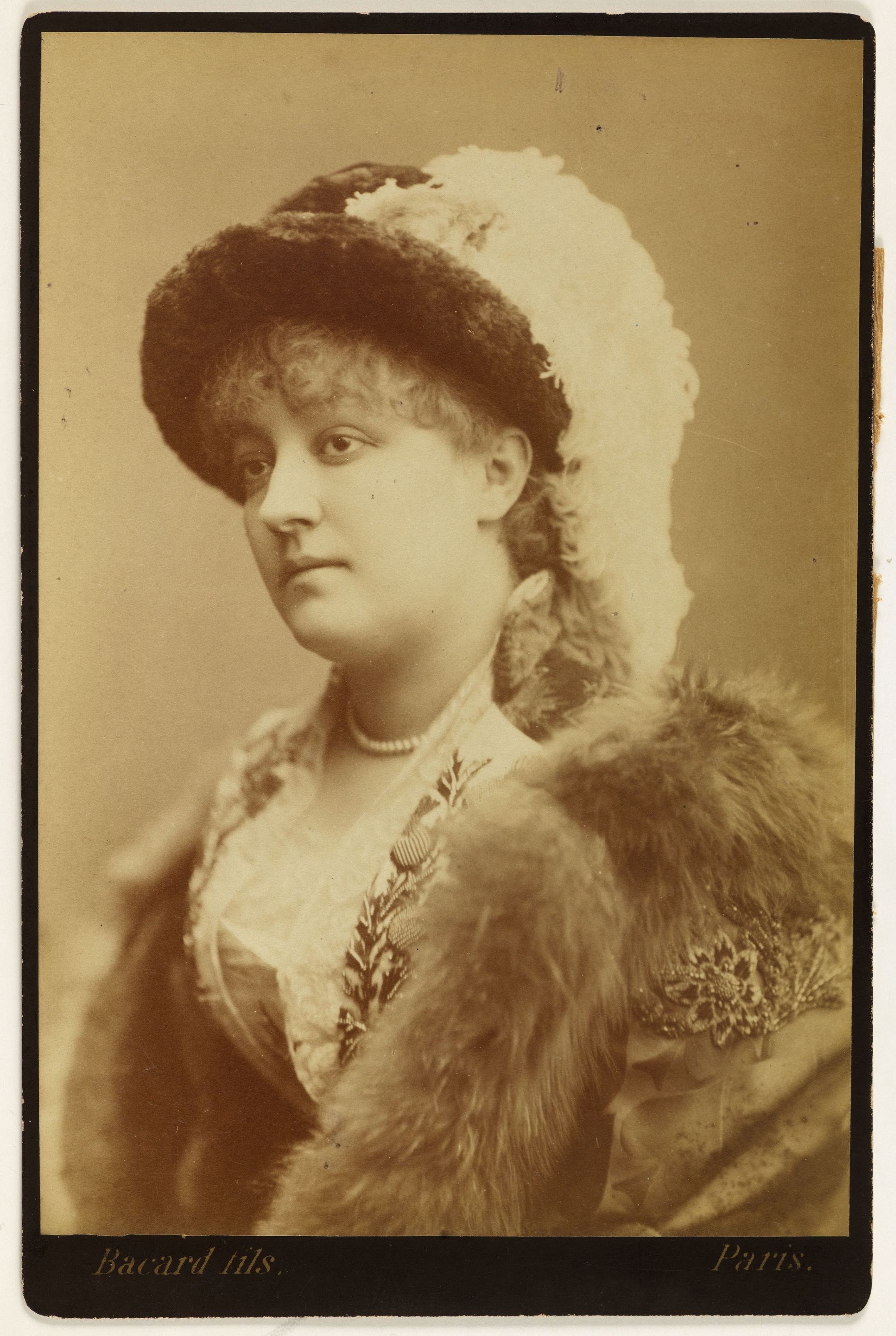 Bacard Fils, Portrait de Charvet, Clotilde Charlotte, (morte en 1895), actrice
