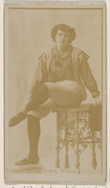 Kinney Brothers Tobacco Company, Grace Wilson, from the Actresses series (N245) issued by Kinney Brothers to promote Sweet Caporal Cigarettes