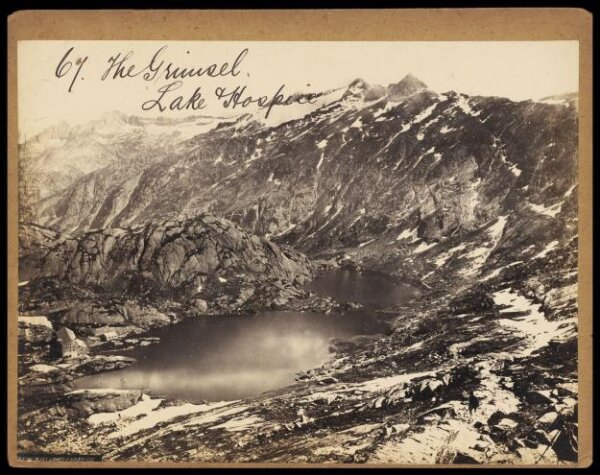 Francis Frith, The Grimsel.  Lake Hospice
