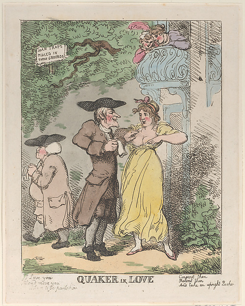 Thomas Rowlandson, Quaker in Love