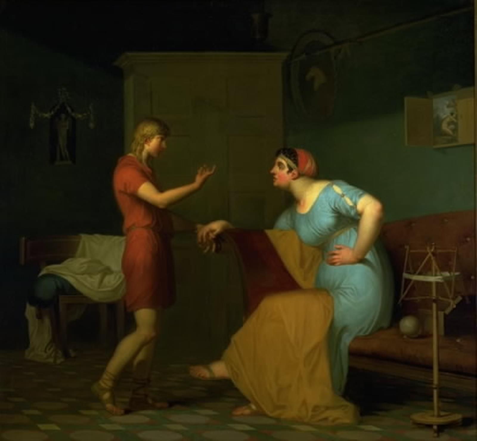 Nicolai Abildgaard, Papirius og hans moder