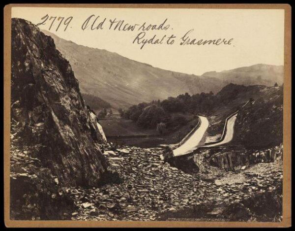 Francis Frith, Old & New roads.  Rydal to Grasmere