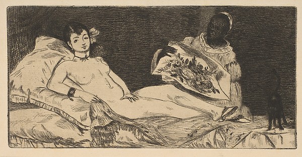 Edouard Manet, Olympia (small plate)