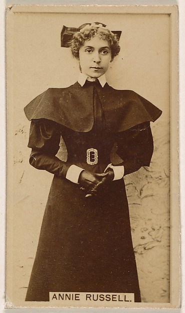 Kinney Brothers Tobacco Company, Annie Russell, from the Actresses series (N245) issued by Kinney Brothers to promote Sweet Caporal Cigarettes