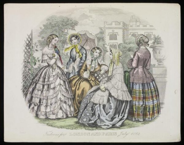 Unknown, Fashions for London and Paris July 1852