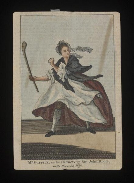 unknown, Mr Garrick in the character of Sir John Brute in the Provoked Wife